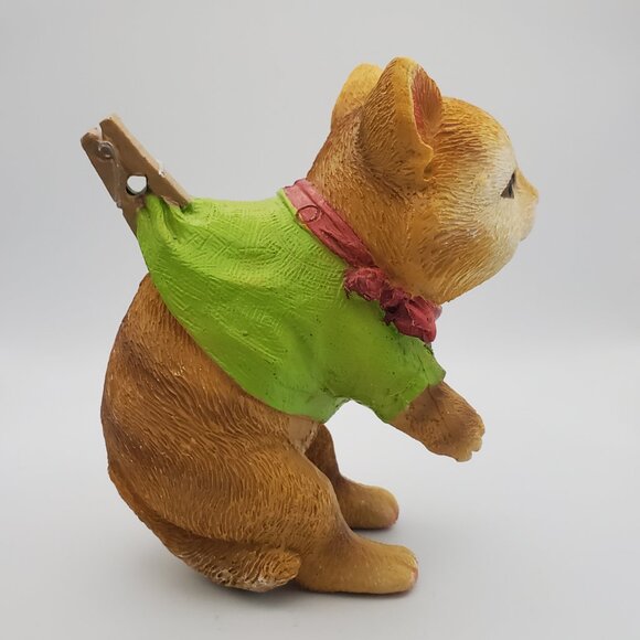 Cute Critter Collectible Figurine Textured & Detailed Ceramic Bandit Outfit - Picture 4 of 7